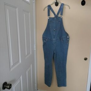 Isabel Classic Medium Wash Blue Denim Maternity Overalls 10 Western